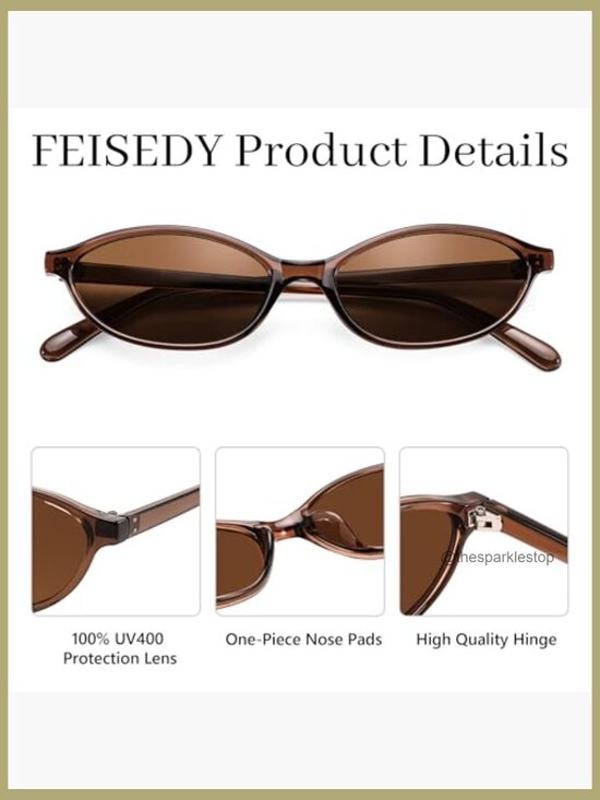 Retro Oval Cat Eye Sunglasses, Plastic Frame, UV400 Protection